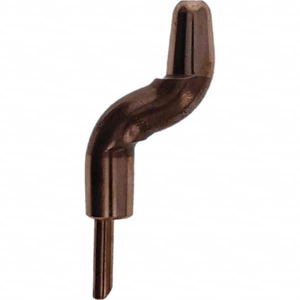 Tuffaloy - Spot Welder Tips For Use With: 5RW Electrode Holder Type: Double Bend Tip A Nose (Pointed) - Apex Tool & Supply