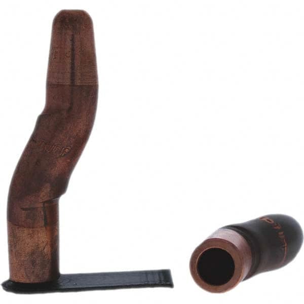 Tuffaloy - Spot Welder Tips For Use With: 5RW Electrode Holder Type: Double Bend Tip A Nose (Pointed) - Apex Tool & Supply