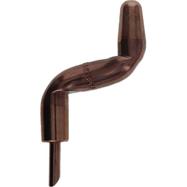Tuffaloy - Spot Welder Tips For Use With: 5RW Electrode Holder Type: Double Bend Tip A Nose (Pointed) - Apex Tool & Supply