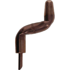 Tuffaloy - Spot Welder Tips For Use With: 5RW Electrode Holder Type: Double Bend Tip A Nose (Pointed) - Apex Tool & Supply
