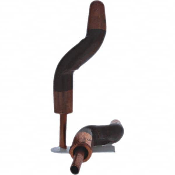 Tuffaloy - Spot Welder Tips For Use With: 5RW Electrode Holder Type: Double Bend Tip A Nose (Pointed) - Apex Tool & Supply