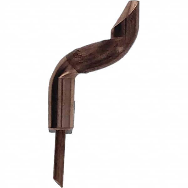Tuffaloy - Spot Welder Tips For Use With: 4RW Electrode Holder Type: Double Bend Tip D Nose (Offset) - Apex Tool & Supply
