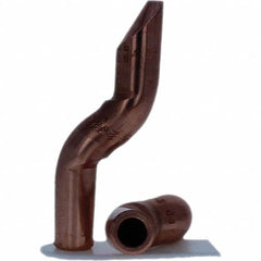 Tuffaloy - Spot Welder Tips For Use With: 4RW Electrode Holder Type: Double Bend Tip D Nose (Offset) - Apex Tool & Supply