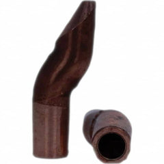 Tuffaloy - Spot Welder Tips For Use With: 4RW Electrode Holder Type: Double Bend Tip D Nose (Offset) - Apex Tool & Supply