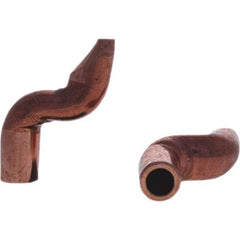 Tuffaloy - Spot Welder Tips For Use With: 4RW Electrode Holder Type: Double Bend Tip D Nose (Offset) - Apex Tool & Supply