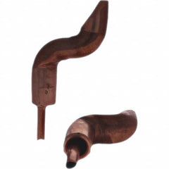 Tuffaloy - Spot Welder Tips For Use With: 4RW Electrode Holder Type: Double Bend Tip D Nose (Offset) - Apex Tool & Supply