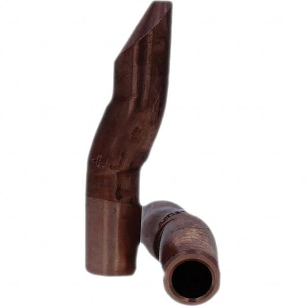 Tuffaloy - Spot Welder Tips For Use With: 5RW Electrode Holder Type: Double Bend Tip D Nose (Offset) - Apex Tool & Supply