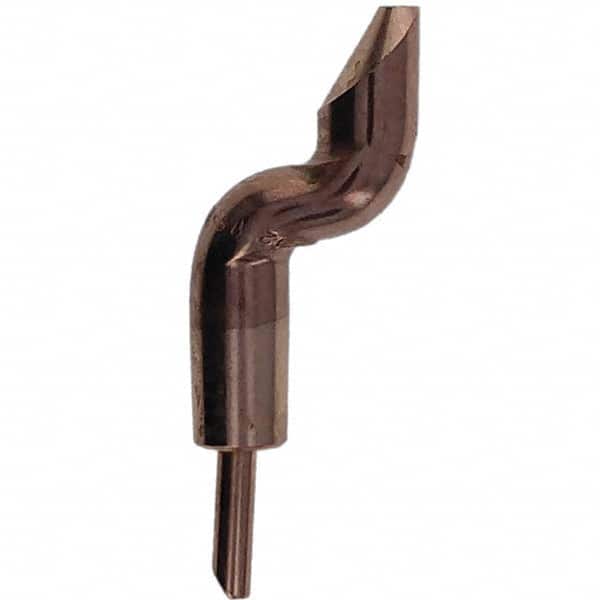 Tuffaloy - Spot Welder Tips For Use With: 5RW Electrode Holder Type: Double Bend Tip D Nose (Offset) - Apex Tool & Supply