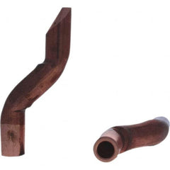 Tuffaloy - Spot Welder Tips For Use With: 5RW Electrode Holder Type: Double Bend Tip D Nose (Offset) - Apex Tool & Supply