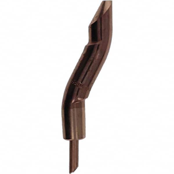 Tuffaloy - Spot Welder Tips For Use With: 5RW Electrode Holder Type: Double Bend Tip D Nose (Offset) - Apex Tool & Supply