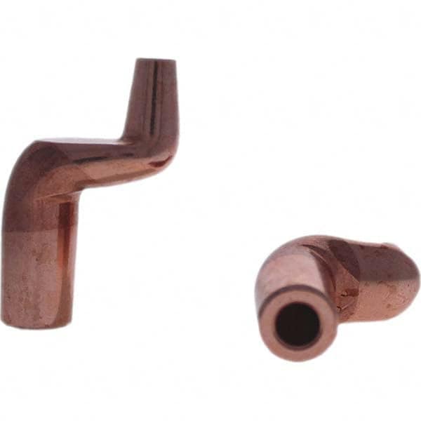Tuffaloy - Spot Welder Tips For Use With: 5RW Electrode Holder Type: Misc Double Bend Tip C Nose (Flat) - Apex Tool & Supply