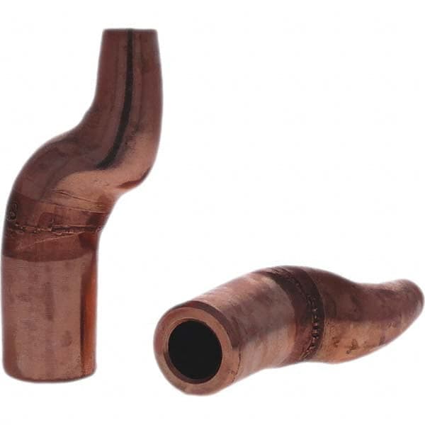 Tuffaloy - Spot Welder Tips For Use With: 5RW Electrode Holder Type: Misc Double Bend Tip C Nose (Flat) - Apex Tool & Supply