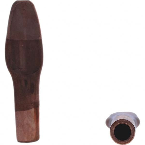 Tuffaloy - Spot Welder Tips For Use With: 5RW Electrode Holder Type: Misc Straight Tip Spade Nose - Apex Tool & Supply