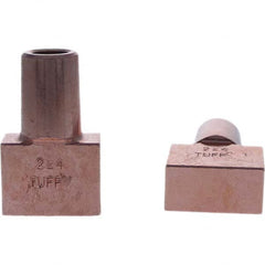 Tuffaloy - Spot Welder Tips For Use With: 5RW Electrode Holder Type: Backup Electrode Rectangular Face - Apex Tool & Supply