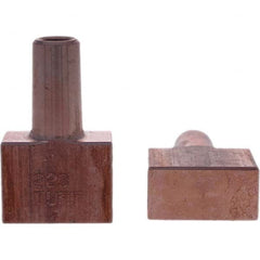 Tuffaloy - Spot Welder Tips For Use With: 5RW Electrode Holder Type: Backup Electrode Rectangular Face - Apex Tool & Supply