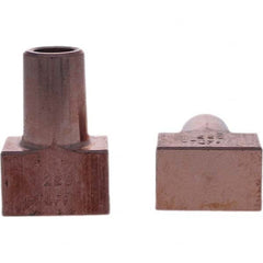 Tuffaloy - Spot Welder Tips For Use With: 5RW Electrode Holder Type: Backup Electrode Rectangular Face - Apex Tool & Supply