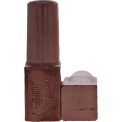 Tuffaloy - Spot Welder Tips For Use With: 5RW Electrode Holder Type: Backup Electrode Rectangular Face - Apex Tool & Supply