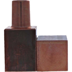 Tuffaloy - Spot Welder Tips For Use With: 5RW Electrode Holder Type: Backup Electrode Rectangular Face - Apex Tool & Supply