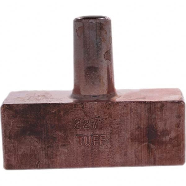 Tuffaloy - Spot Welder Tips For Use With: 4RW Electrode Holder Type: Backup Electrode Rectangular Face - Apex Tool & Supply