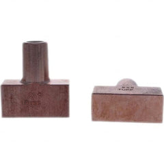 Tuffaloy - Spot Welder Tips For Use With: 5RW Electrode Holder Type: Backup Electrode Rectangular Face - Apex Tool & Supply
