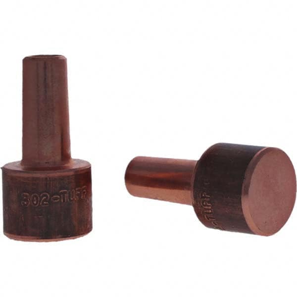 Tuffaloy - Spot Welder Tips For Use With: 4RW Electrode Holder Type: Backup Electrode Round Face - Apex Tool & Supply
