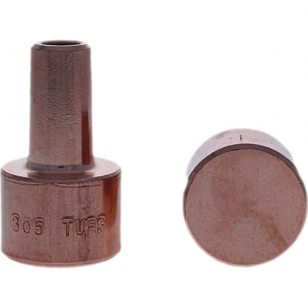 Tuffaloy - Spot Welder Tips For Use With: 4RW Electrode Holder Type: Backup Electrode Round Face - Apex Tool & Supply