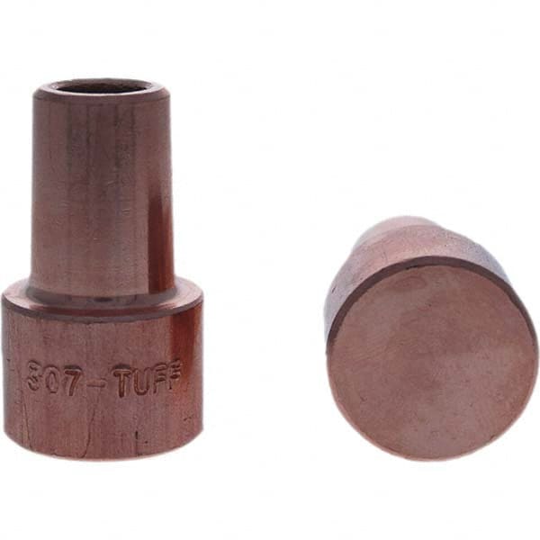 Tuffaloy - Spot Welder Tips For Use With: 5RW Electrode Holder Type: Backup Electrode Round Face - Apex Tool & Supply