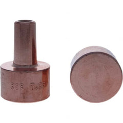 Tuffaloy - Spot Welder Tips For Use With: 4RW Electrode Holder Type: Backup Electrode Round Face - Apex Tool & Supply