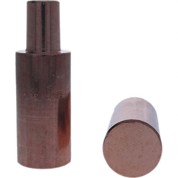 Tuffaloy - Spot Welder Tips For Use With: 5RW Electrode Holder Type: Backup Electrode Round Face - Apex Tool & Supply