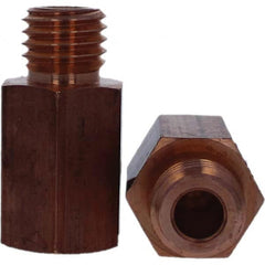 Tuffaloy - Spot Welder Tips For Use With: 3/4-10 Threaded Electrode Holder Type: Threaded Tip C Nose (Flat) - Apex Tool & Supply