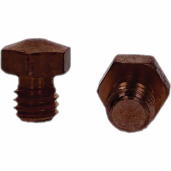Tuffaloy - Spot Welder Tips For Use With: 3/8-16 Threaded Electrode Holder Type: Threaded Tip E Nose (Truncated) - Apex Tool & Supply