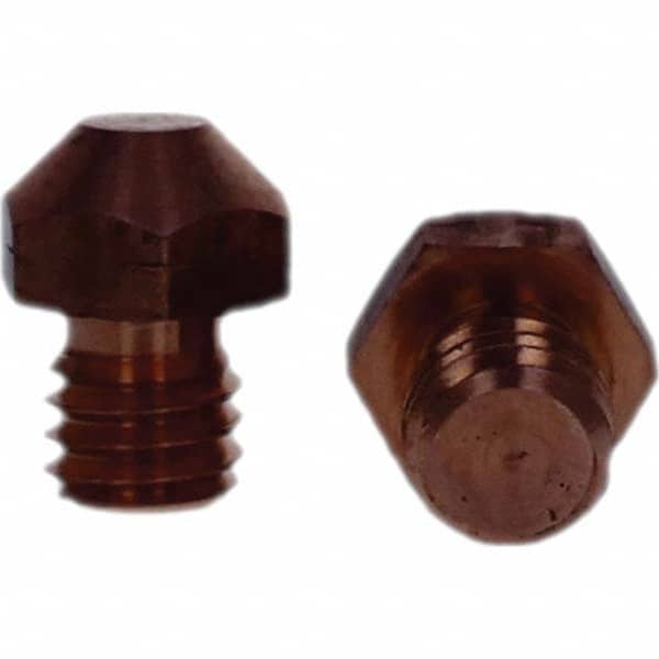 Tuffaloy - Spot Welder Tips For Use With: 3/8-16 Threaded Electrode Holder Type: Threaded Tip A Nose (Pointed) - Apex Tool & Supply