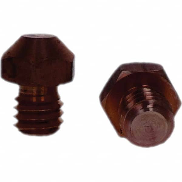 Tuffaloy - Spot Welder Tips For Use With: 3/8-16 Threaded Electrode Holder Type: Threaded Tip A Nose (Pointed) - Apex Tool & Supply