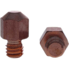 Tuffaloy - Spot Welder Tips For Use With: 3/8-16 Threaded Electrode Holder Type: Threaded Tip A Nose (Pointed) - Apex Tool & Supply