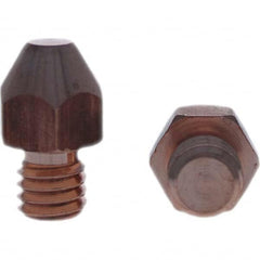 Tuffaloy - Spot Welder Tips For Use With: 3/8-16 Threaded Electrode Holder Type: Threaded Tip A Nose (Pointed) - Apex Tool & Supply