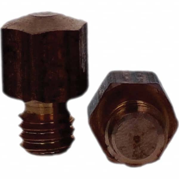 Tuffaloy - Spot Welder Tips For Use With: 3/8-16 Threaded Electrode Holder Type: Threaded Tip E Nose (Truncated) - Apex Tool & Supply