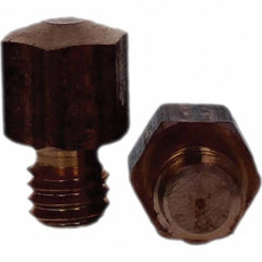 Tuffaloy - Spot Welder Tips For Use With: 3/8-16 Threaded Electrode Holder Type: Threaded Tip E Nose (Truncated) - Apex Tool & Supply