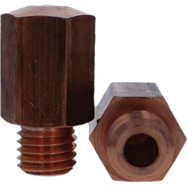 Tuffaloy - Spot Welder Tips For Use With: 5/8 - 18 Threaded Electrode Holder Type: Threaded Tip E Nose (Truncated) - Apex Tool & Supply