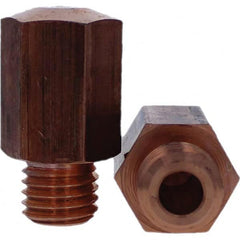 Tuffaloy - Spot Welder Tips For Use With: 3/4-10 Threaded Electrode Holder Type: Threaded Tip E Nose (Truncated) - Apex Tool & Supply