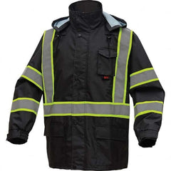 GSS Safety - Size 2X/3XL Black Waterproof Rain Jacket - Apex Tool & Supply