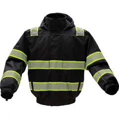 GSS Safety - Size XL Black Waterproof & Cold Weather Jacket - Apex Tool & Supply