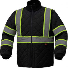 GSS Safety - Size M Black Waterproof & Wind Resistant Jacket - Apex Tool & Supply