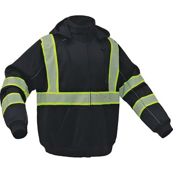 GSS Safety - Size 2XL Black High Visibility Sweatshirt - Apex Tool & Supply