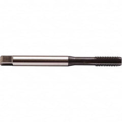 Emuge - M3x0.50 Metric D3 0-Flute Bright Finish Solid Carbide Straight Flute Machine Tap - Apex Tool & Supply