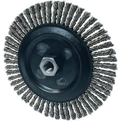 Osborn - 7" OD, 5/8-11 Arbor Hole, Stringer Bead Stainless Steel Wheel Brush - Apex Tool & Supply