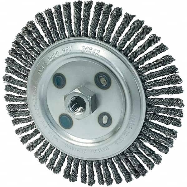 Osborn - 7" OD, 5/8-11 Arbor Hole, Stringer Bead Carbon Wheel Brush - Apex Tool & Supply