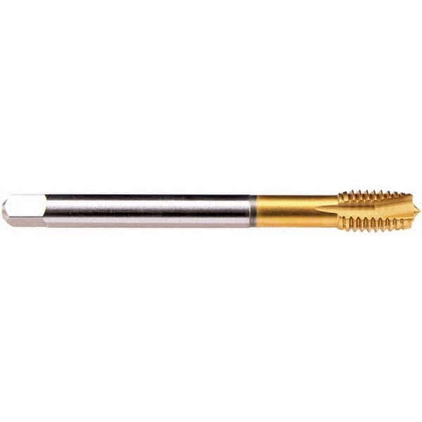 Emuge - M24x3.00 Metric 6HX 4 Flute TiN Finish HSS-E Spiral Point Tap - Apex Tool & Supply