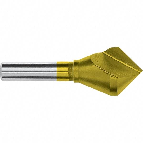 Magafor - 30mm Head Diam, 15/32" Shank Diam, 82° Cobalt Countersink - 3-5/8" OAL, Single End, Straight Shank, Right Hand Cut - Apex Tool & Supply