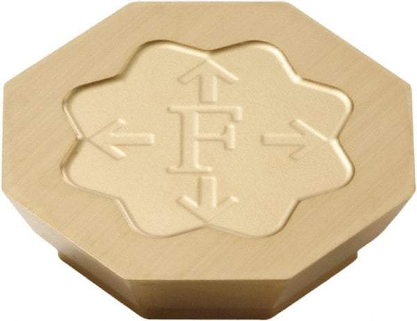 Seco - OFEN0704 M10 Grade MP3000 Carbide Milling Insert - TiAlN Finish, 0.187" Thick, 0.711" Inscribed Circle - Apex Tool & Supply