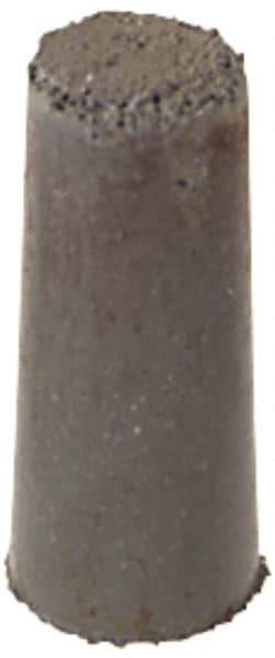 Cratex - 3/8" Max Diam x 7/8" Long, Taper, Rubberized Point - Fine Grade, Silicon Carbide, 1/8" Arbor Hole, Unmounted - Apex Tool & Supply